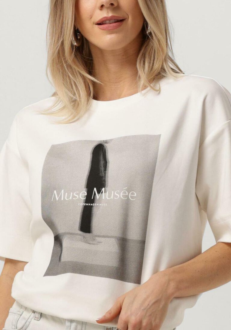 COPENHAGEN MUSE witte copenhagen muse t-shirt cmmuse-tee
