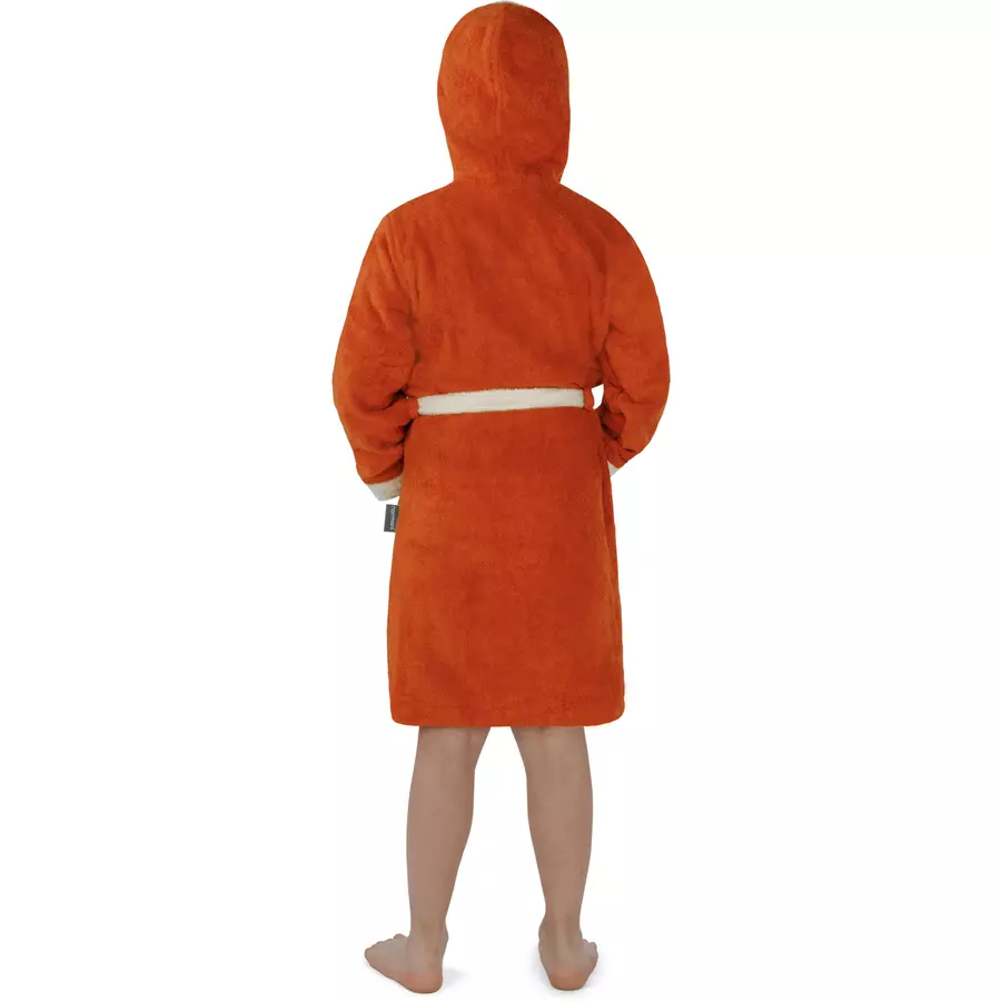 normani Kinder Bademantel aus Bio-Baumwolle Elounda Orange