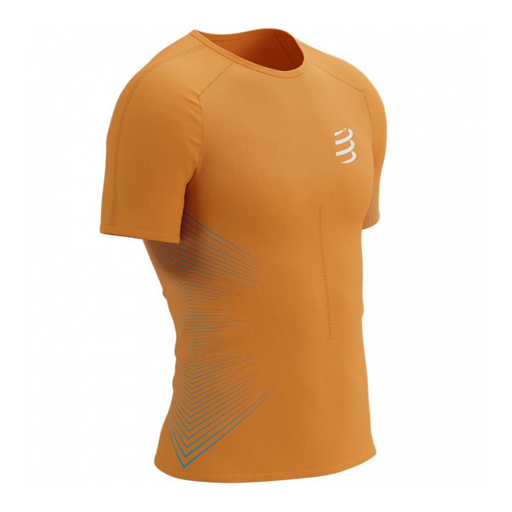 Compressport PERFORMANCE - Maillot Homme autumn glory/hawaiian ocean