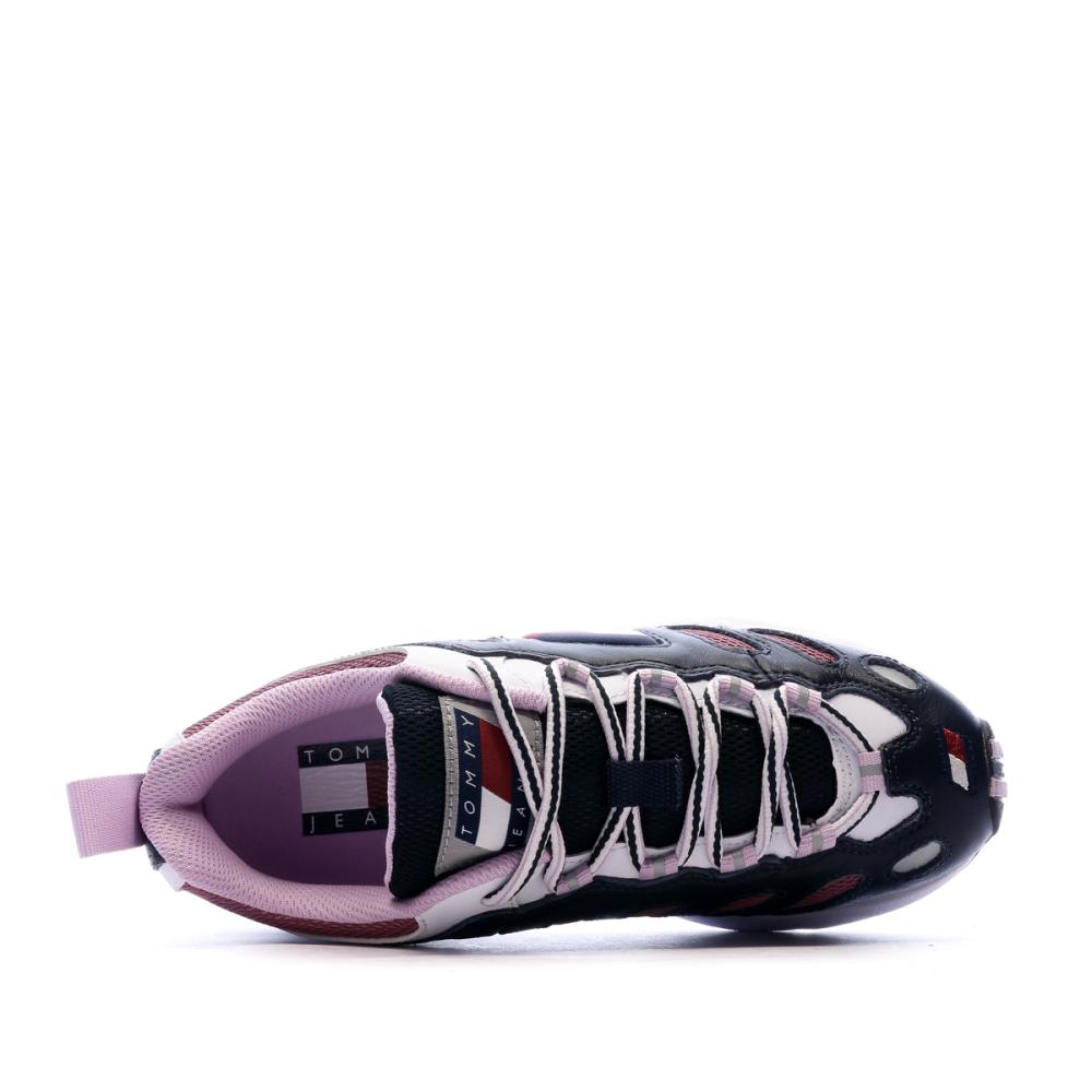Tommy Hilfiger Baskets Marine/Rose Femme Tommy Jeans Heritage
