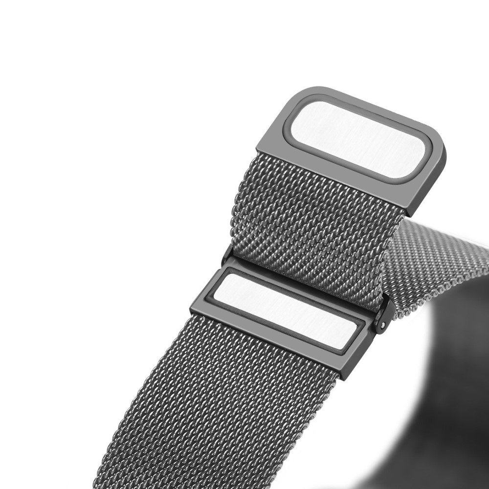 Apple Watch (49/46/45/44 mm) Edelstahl Armband Milanaise (Gelenkumfang: 180-270mm) - Grau