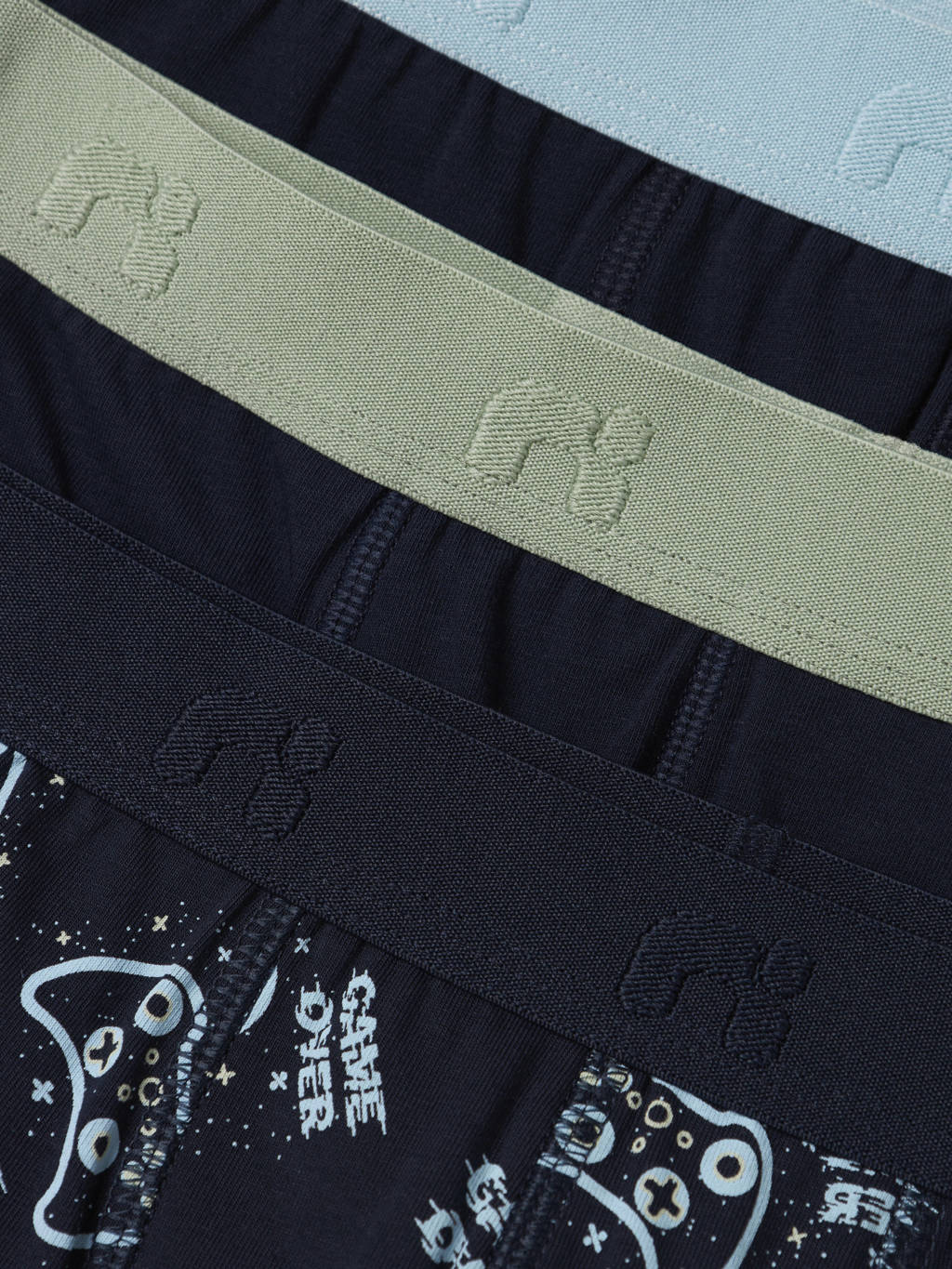 boxershort Game - set van 3 donkerblauw