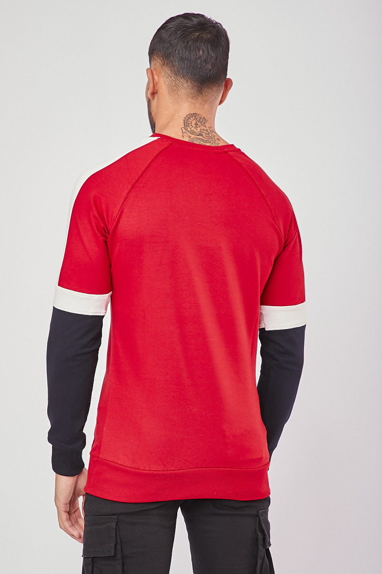 Pull rouge à bandes Brentiny