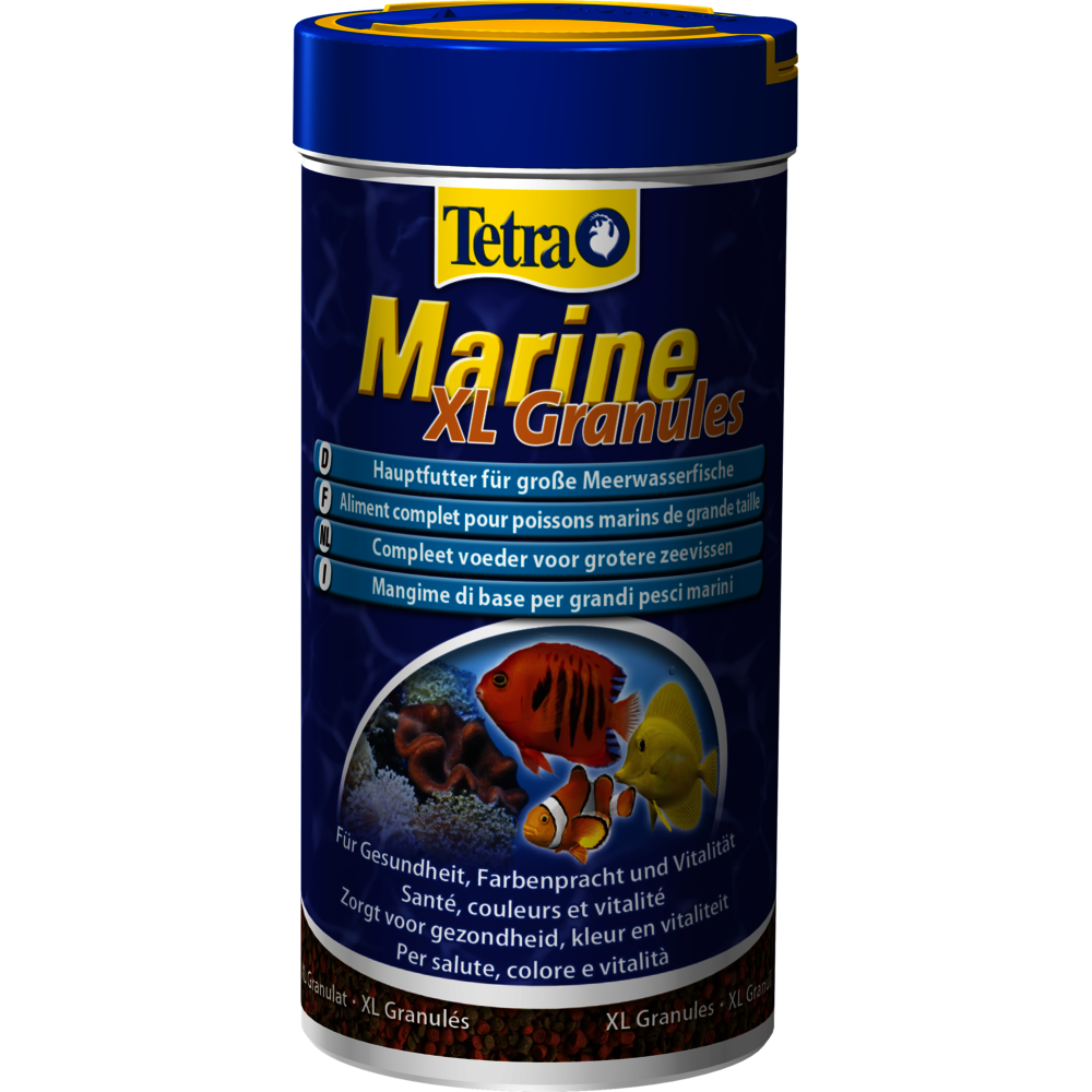 Marine xl granules, alimentation pour grand poisson d'eau de mer 110g/250ml