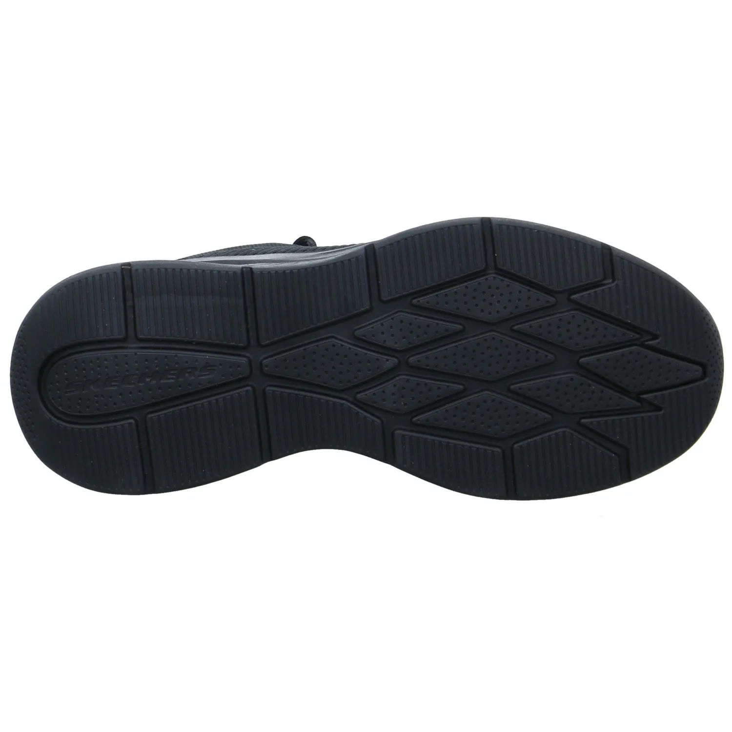 SKECHERS Halbschuhe Sneaker Stoff Schwarz Lederimitat