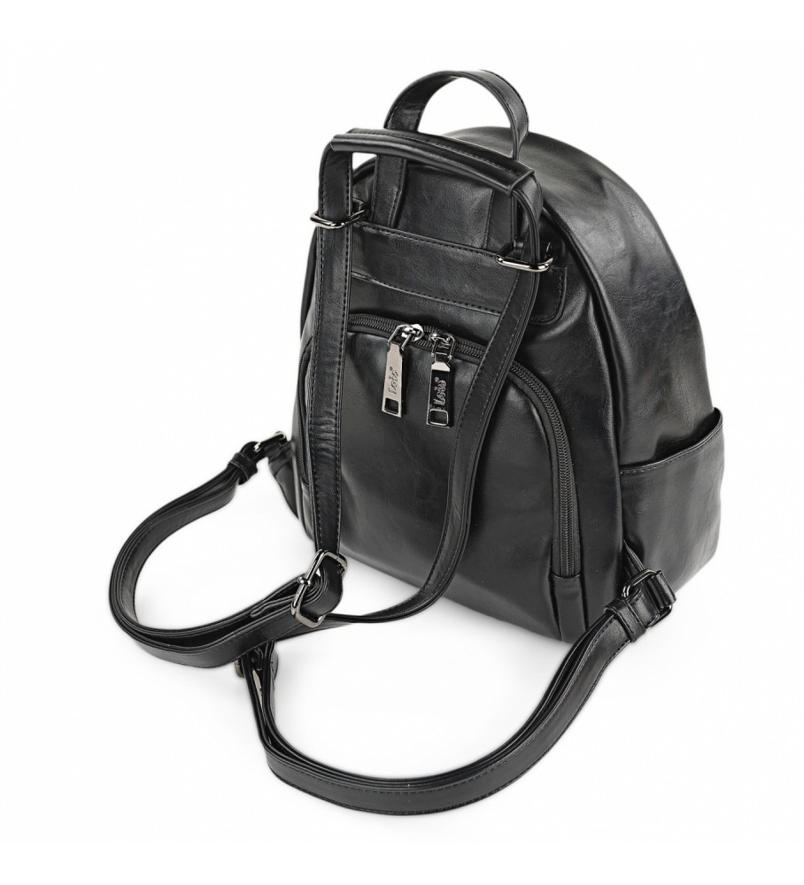 Mochila antifurto Lois preta - 23x27x11cm -