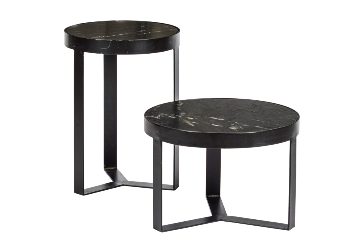 Salontafel Marble 50 zwart