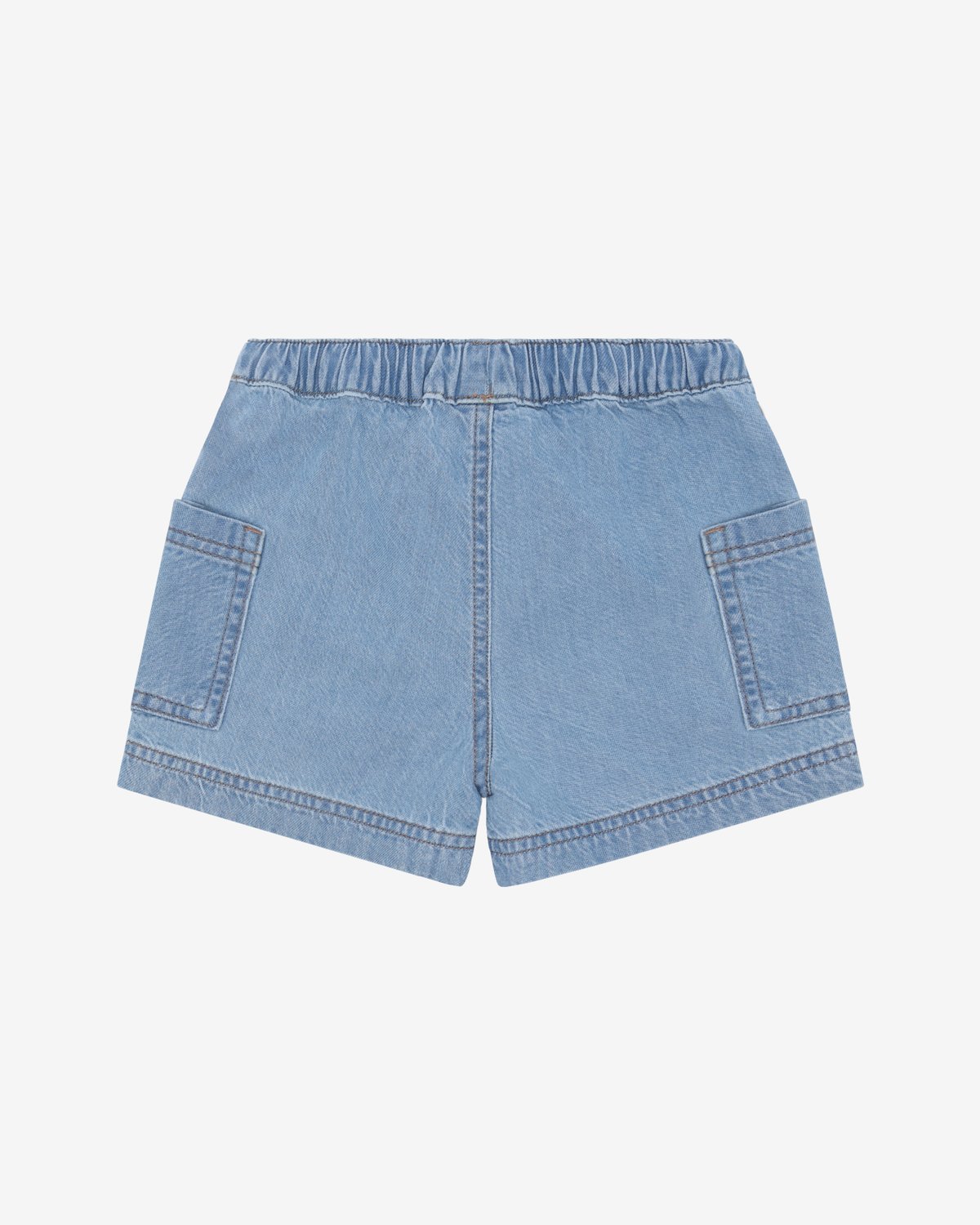 Shorts til Barn m/ Elastisk linning og snøring | HCHans Soft denim