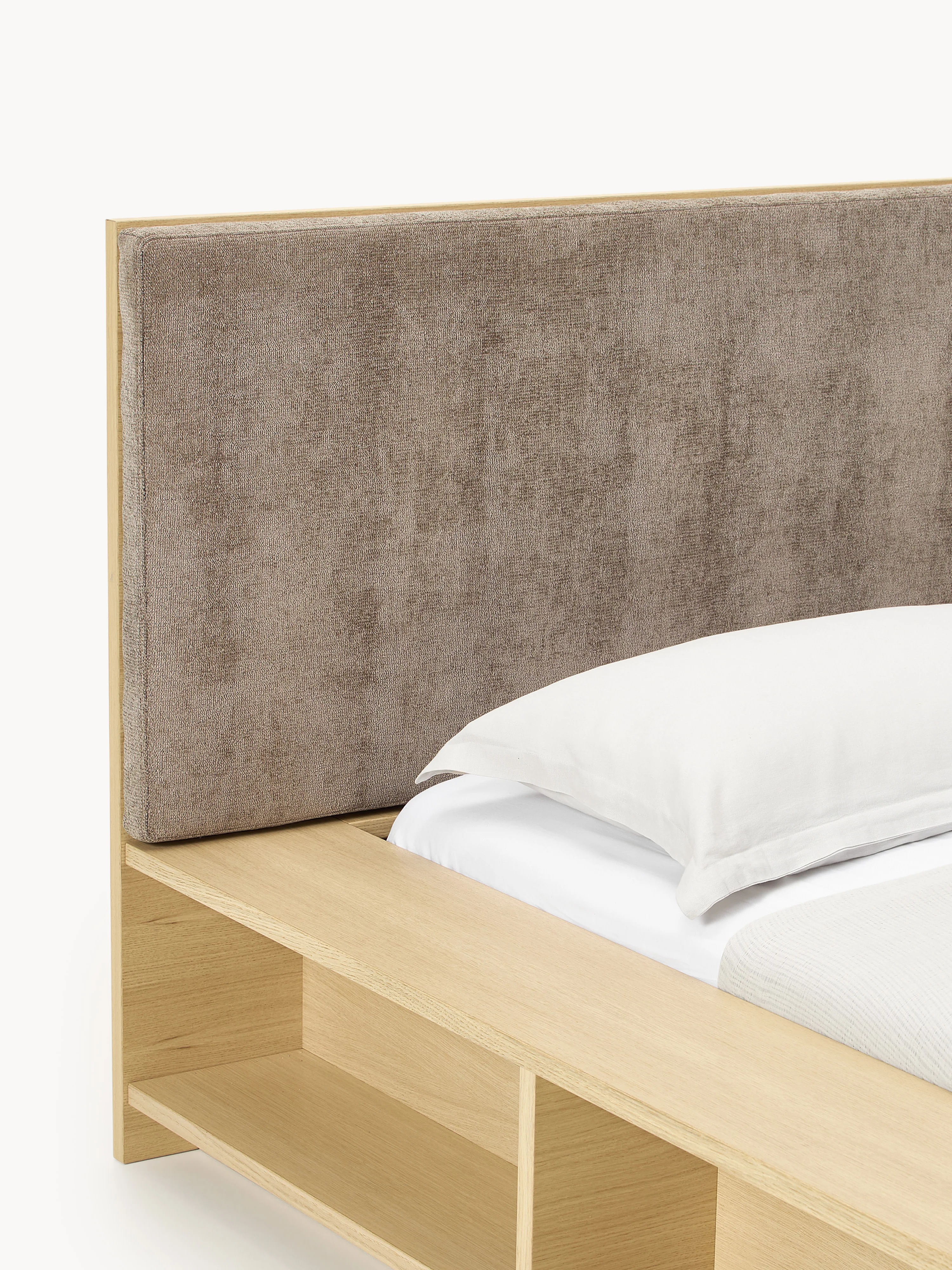 Houten bed Clark met bank en zijplanken