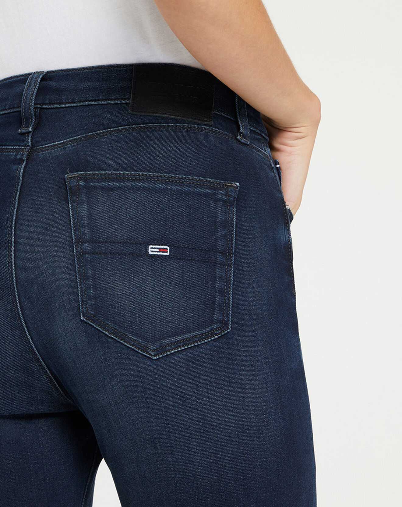 Tommy Jeans Jean Skinny Sylvia bleu foncé