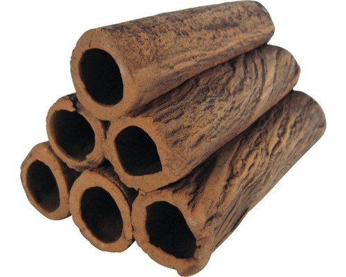 Aquariumdecoratie keramische garnalenbuizen, 6 stuks, 9 x 6 x 6 cm