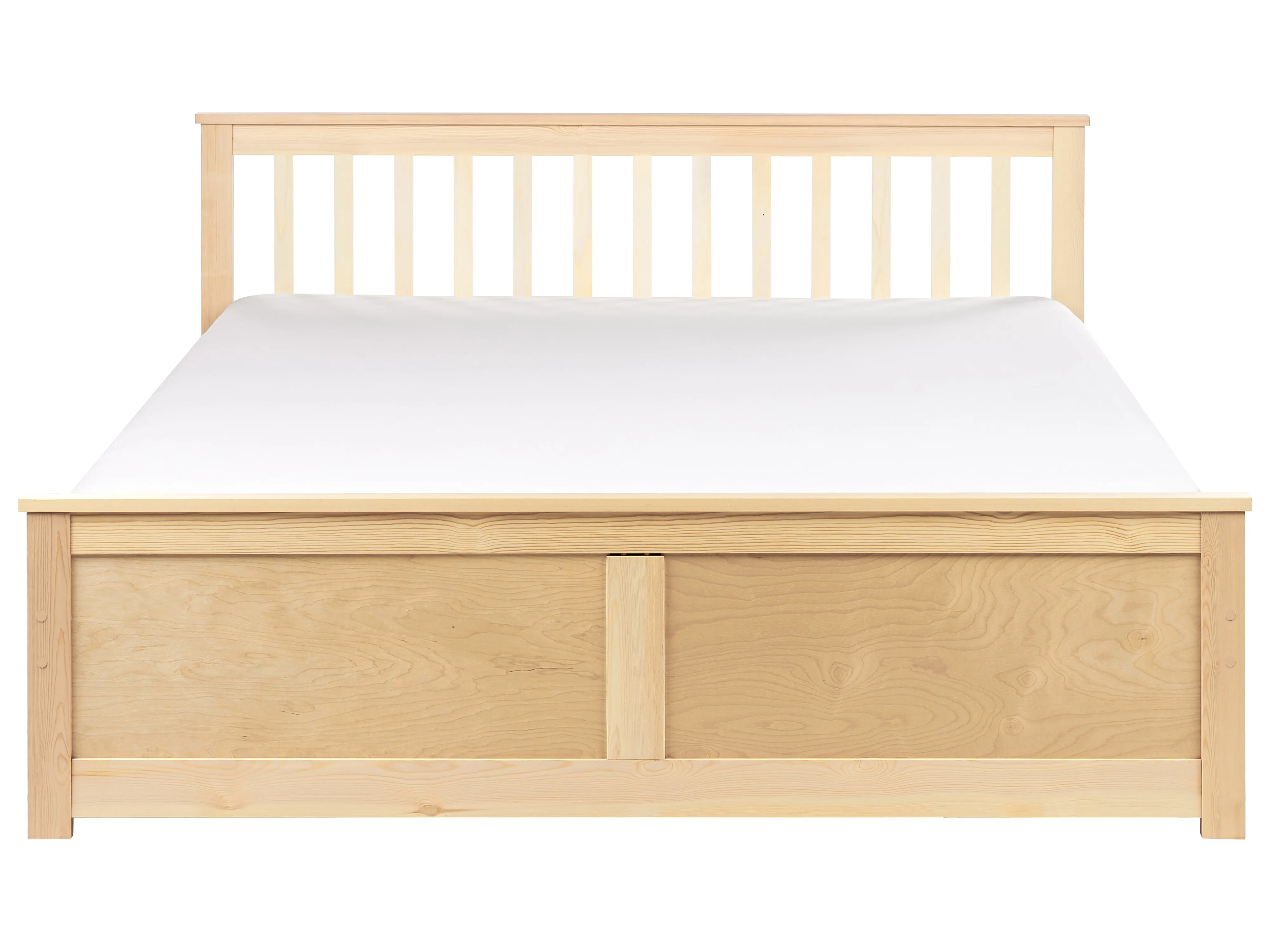 Bed Dennenhout OLENDON 160 x 200 cm Lichtbruin
