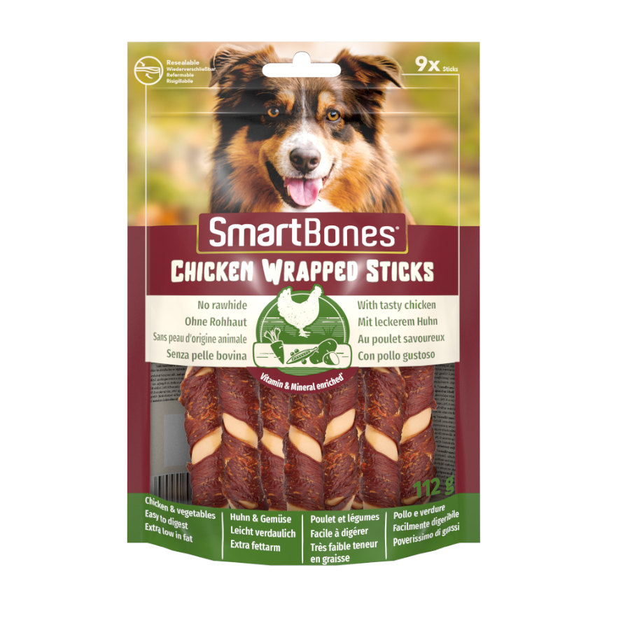 SmartBones Palitos Embrulhados Mini Frango para Cães