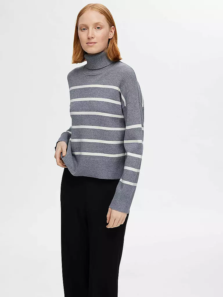 SELECTED FEMME Rollkragenpullover  SLFKAMMA grau