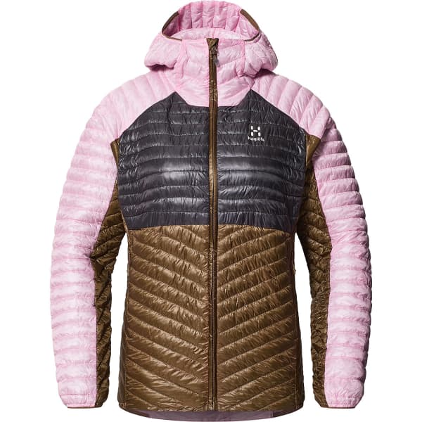 Doudoune randonnée HAGLÖFS HAGLOFS L.I.M MIMIC HOOD W FRESH PINK/TEAK BROW