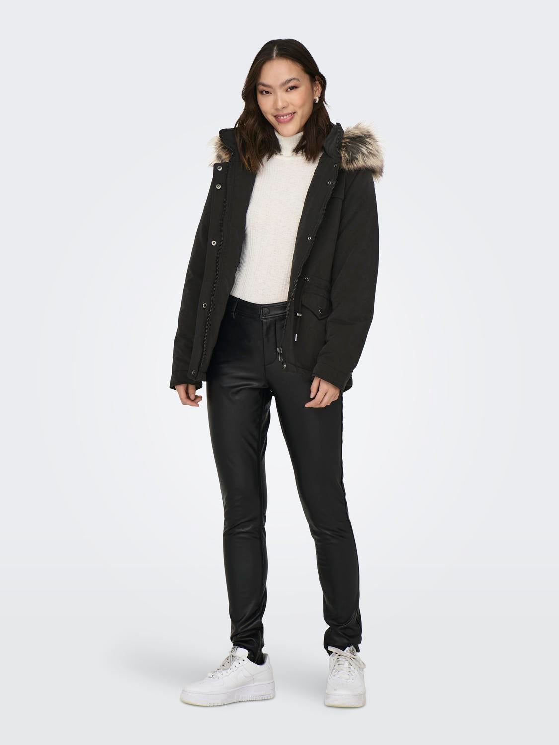 ONLNEWSTARLINE Langer Parka Black