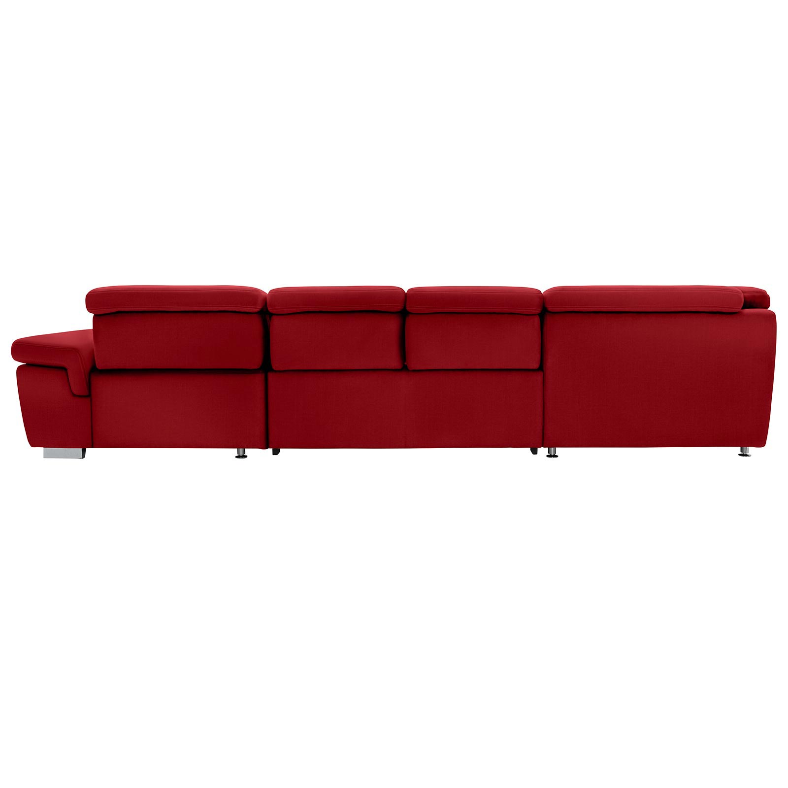 polsterpower Boxspring-Wohnlandschaft - Miro bordeaux - Basismodell - Recamiere rechts