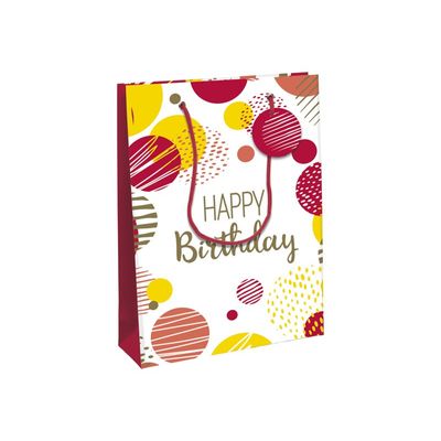 Clairefontaine Excellia - Sac cadeau - 26,5 x 14 x 33 cm - joyeux anniversaire - rose