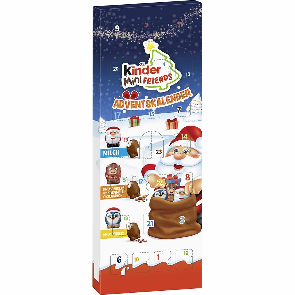 kinder Mini Friends Adventskalender 146g MHD:20.4.25