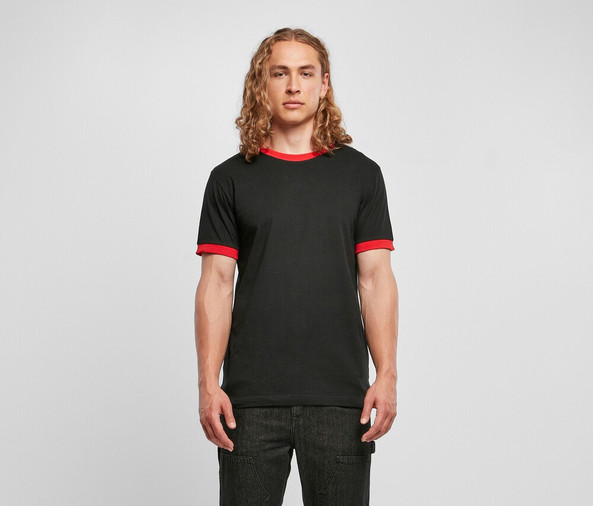 BUILD YOUR BRAND BYB022 - T-shirt Classique à Bordures Contrastées