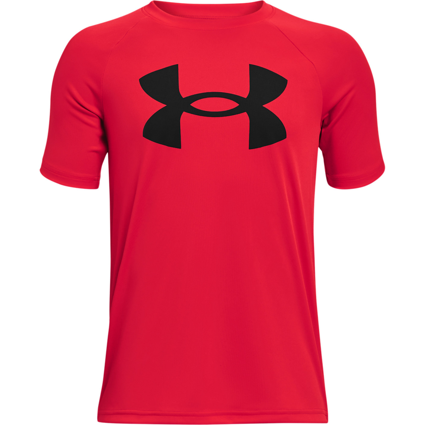 Under Armour Tech Big Logo T-Shirt Kids Rood Zwart