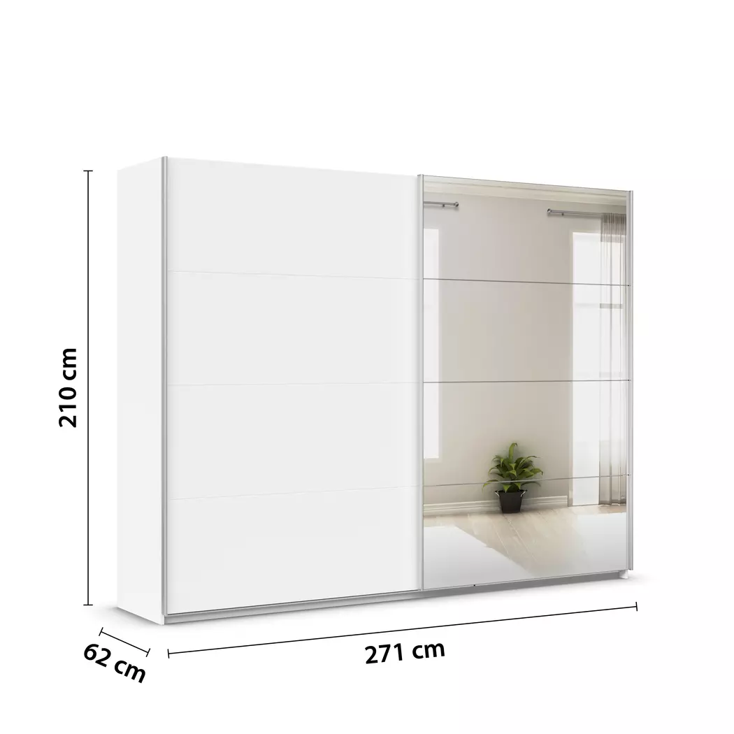Schwebetürenschrank Quadra 271 x 210 cm