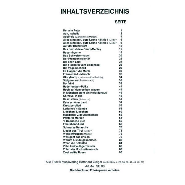 Musikverlag Geiger Wirtshaussingen 2