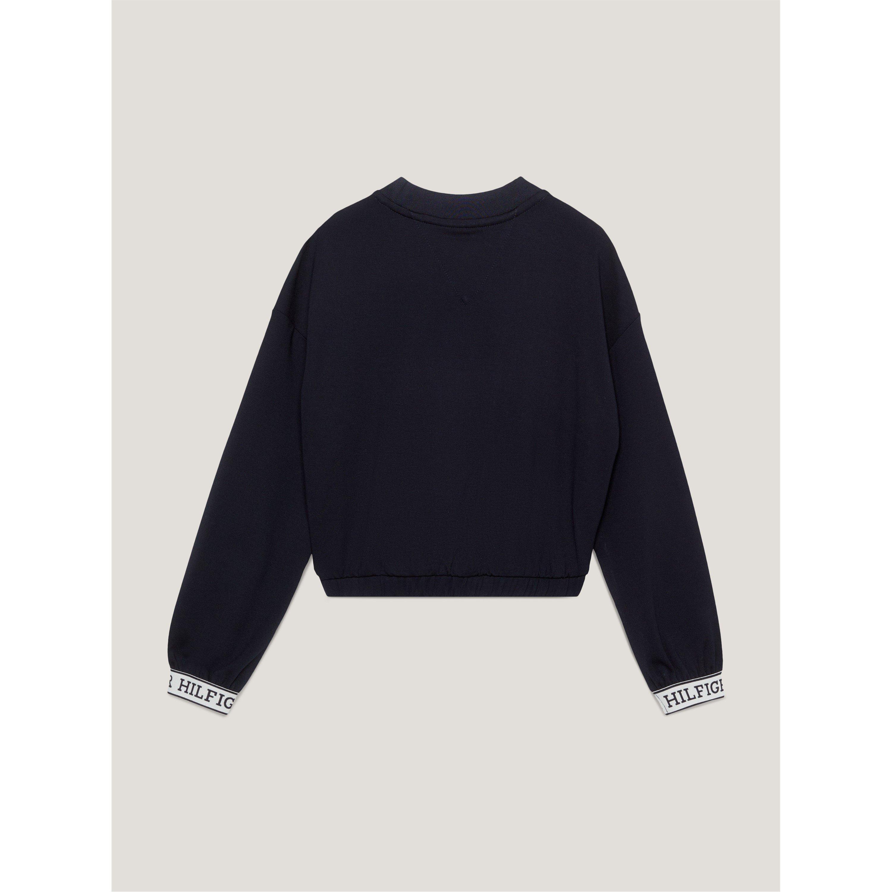 Tommy Hilfiger Monotype Tape Crew Neck Jumper Junior