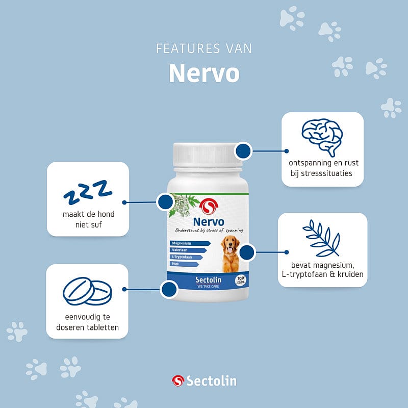 Sectolin Nervo Hond 100 tabletten | 13558