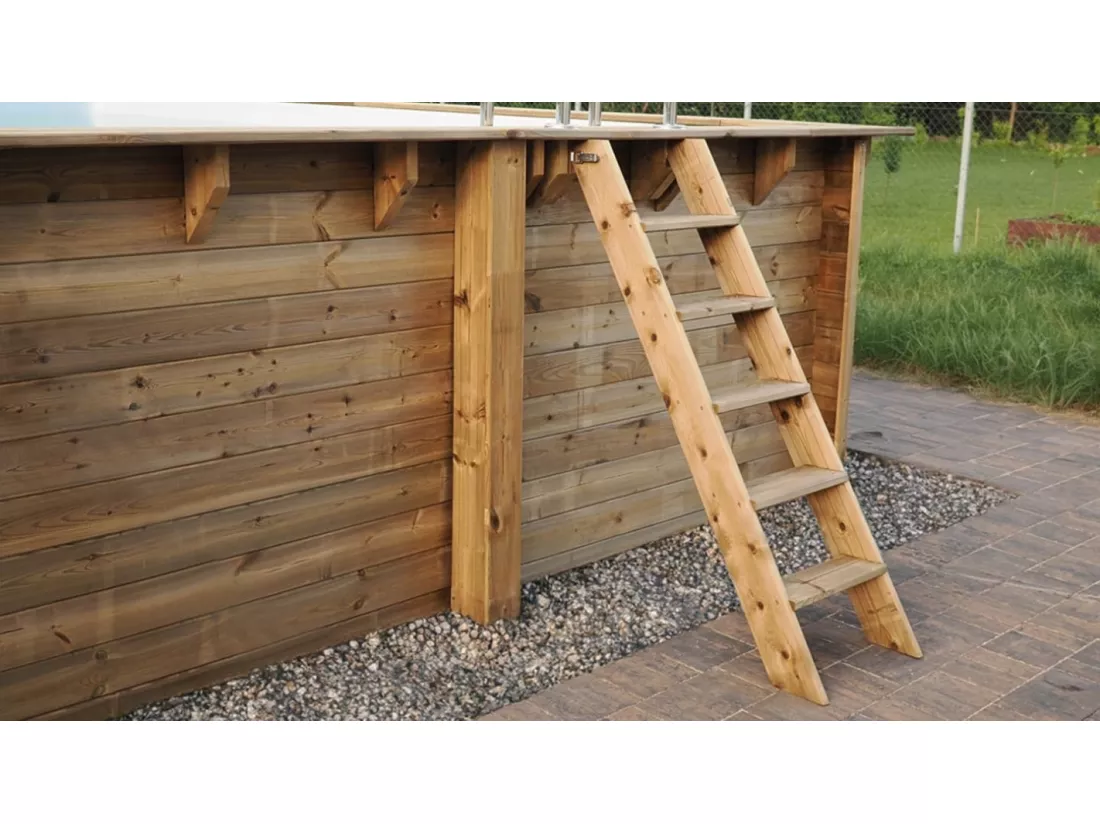 Piscine en bois 8,57x4,57 - H.1,31 m - avec filtration - BAS746OSPI - ALTANKA