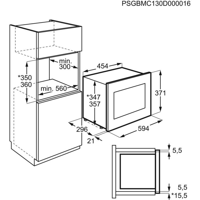 AEG Mikrowelle MBB1756SEM