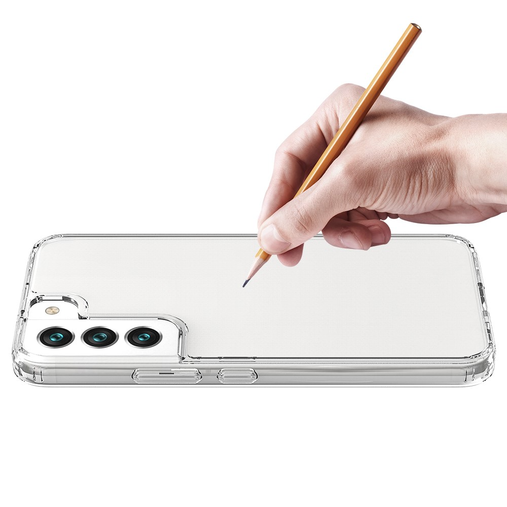 Samsung Galaxy S22 5G Hybrid Hülle TPU Bumper   Acryl Rückseite - Transparent