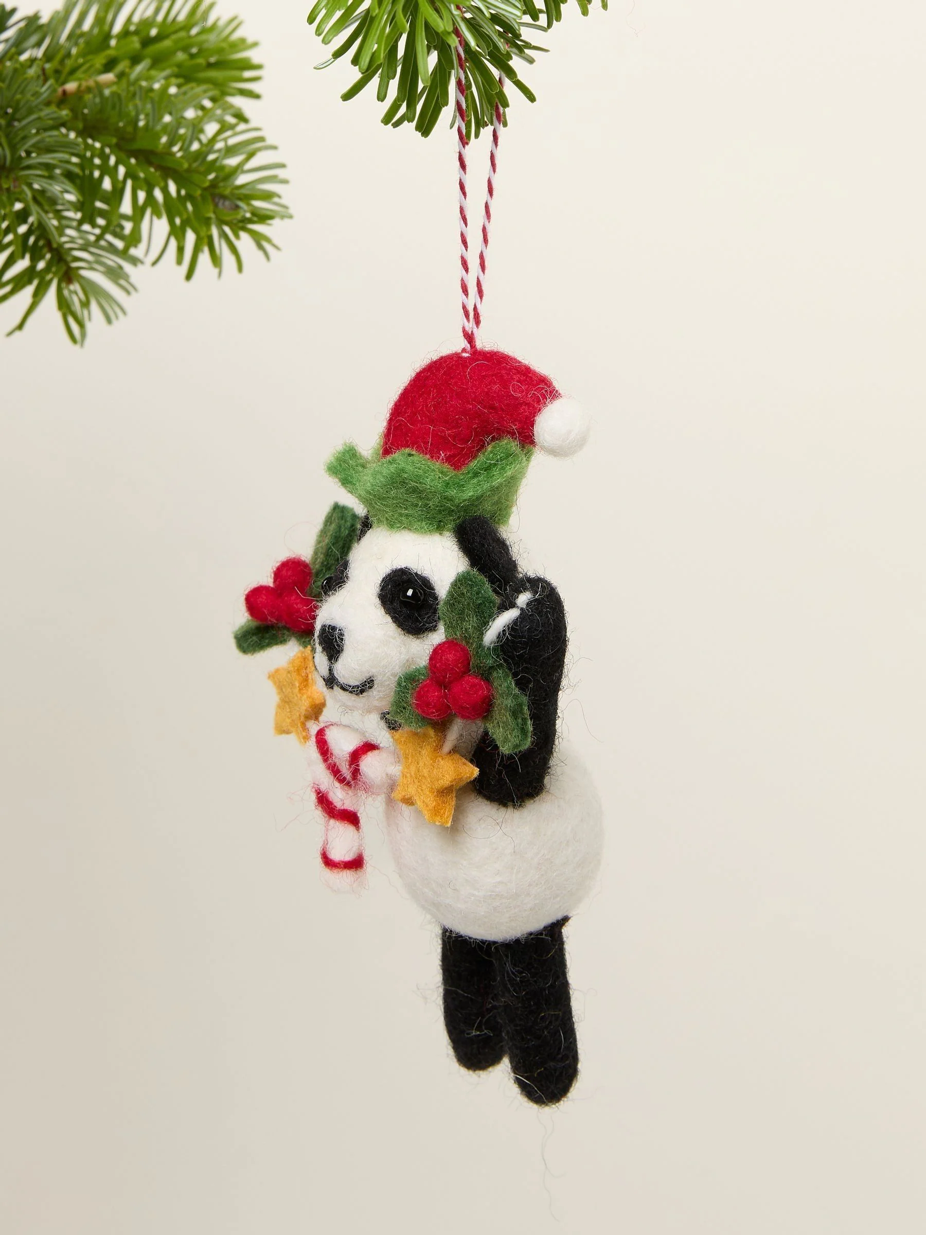 FatFace Felt Panda Decoration