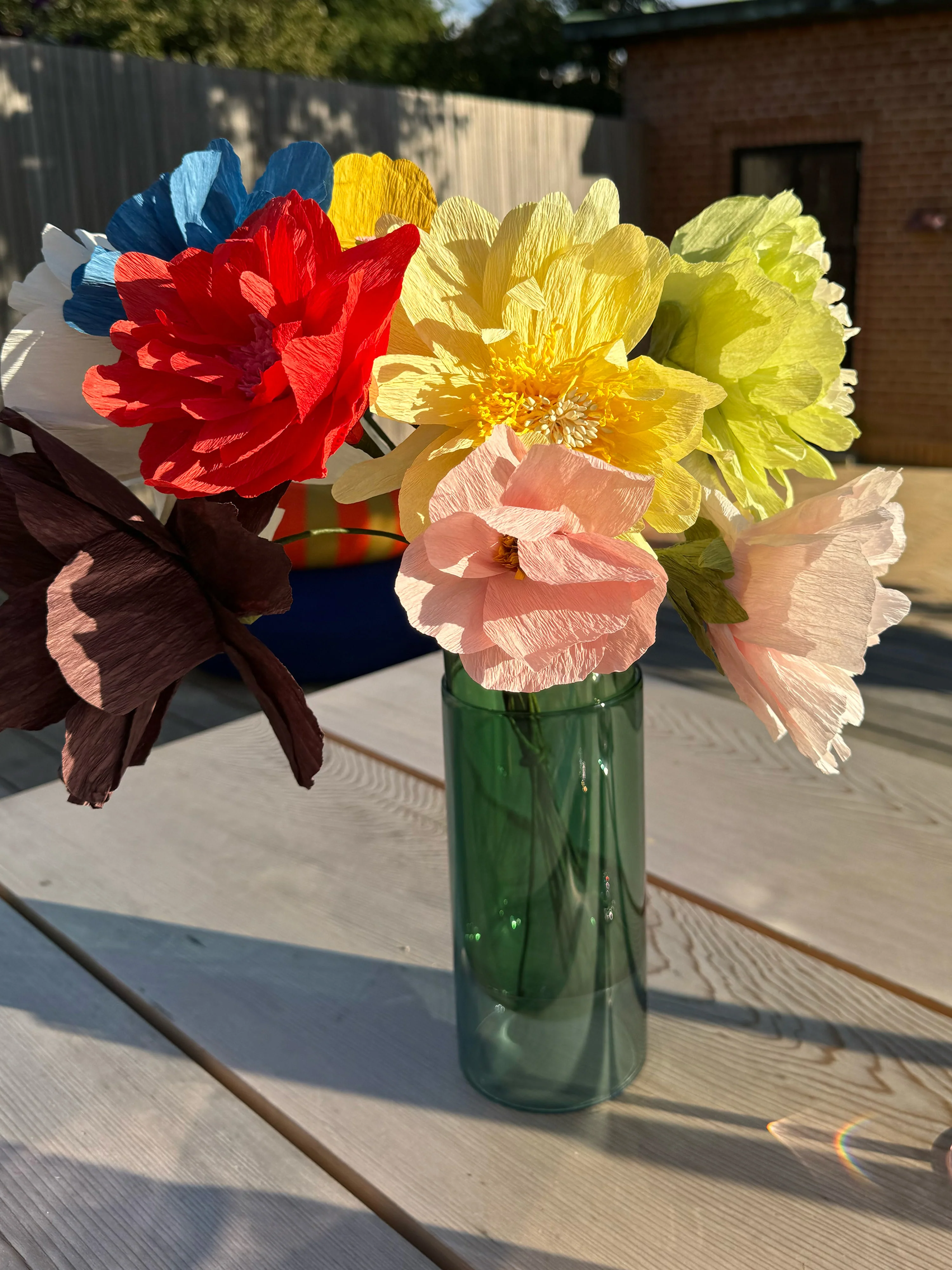 Handgemaakte kunstbloem Cottage Rose