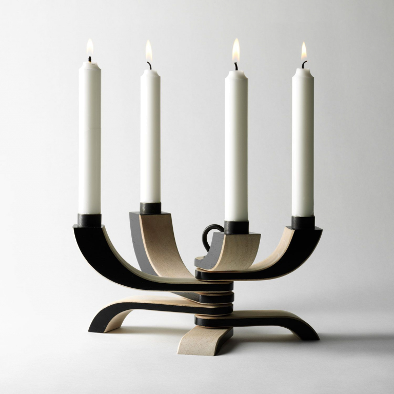 Design House Stockholm Nordic Light 4 kandelaar zwart
