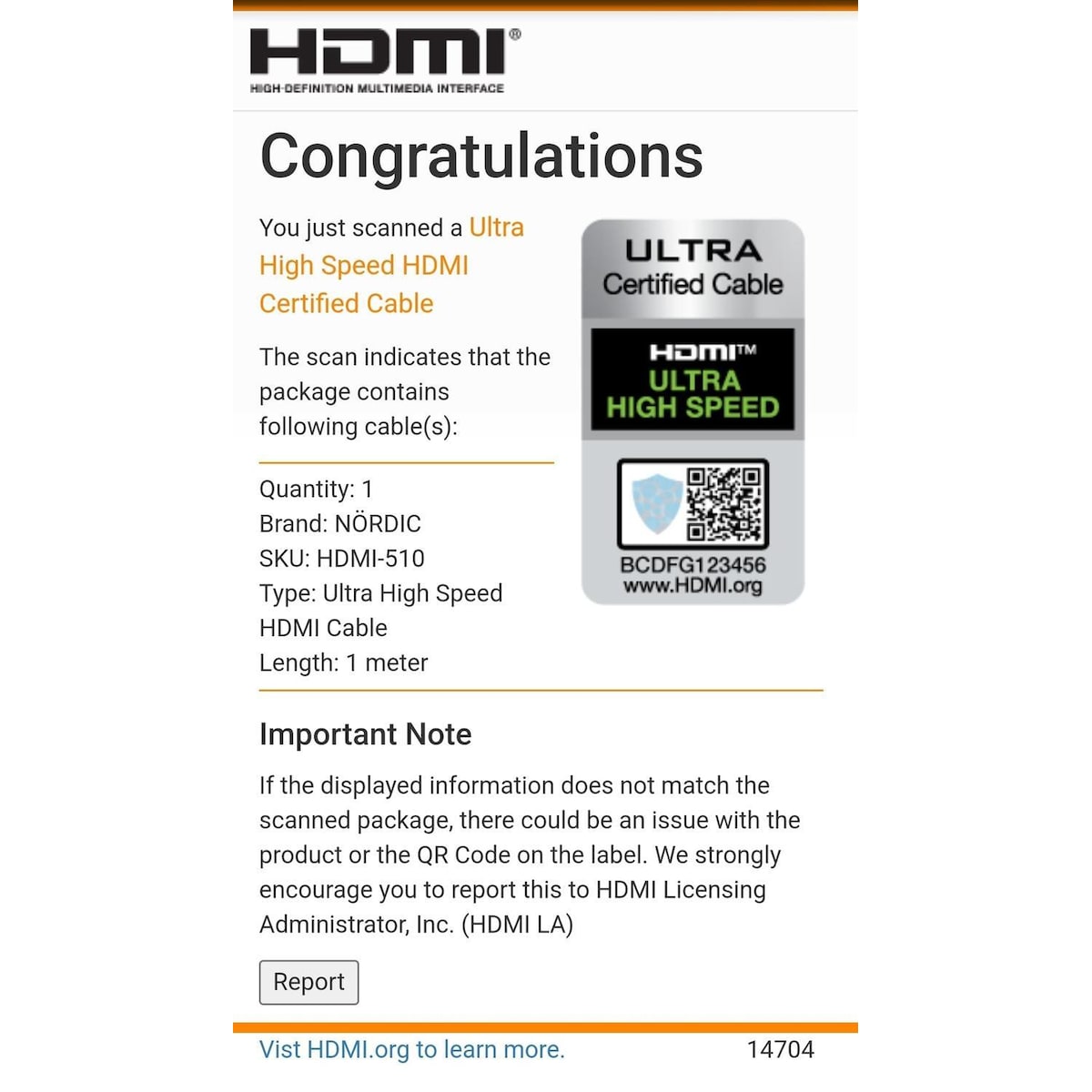 NÖRDIC CERTIFIED CABLES 1m Ultra High Speed ​​​​HDMI2.18K 60Hz 4K 120Hz 144Hz 48Gbps Dynamic HDR eARC Game Mode VRR Dolby ATMOS gullbelagt PVC svart
