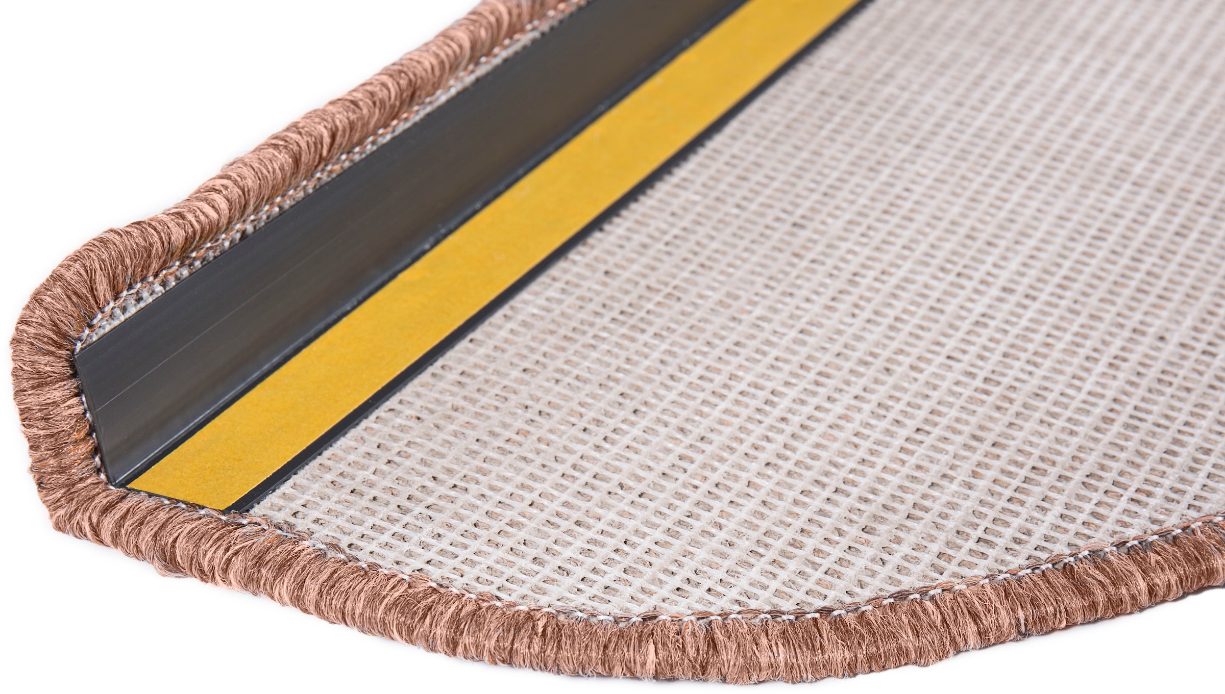 Andiamo Stufenmatte »Bob, Made in Poland« halbrund 4,5 mm Höhe melierte Schlinge, selbstklebend, Set mit 2 Stück oder 15 Stück