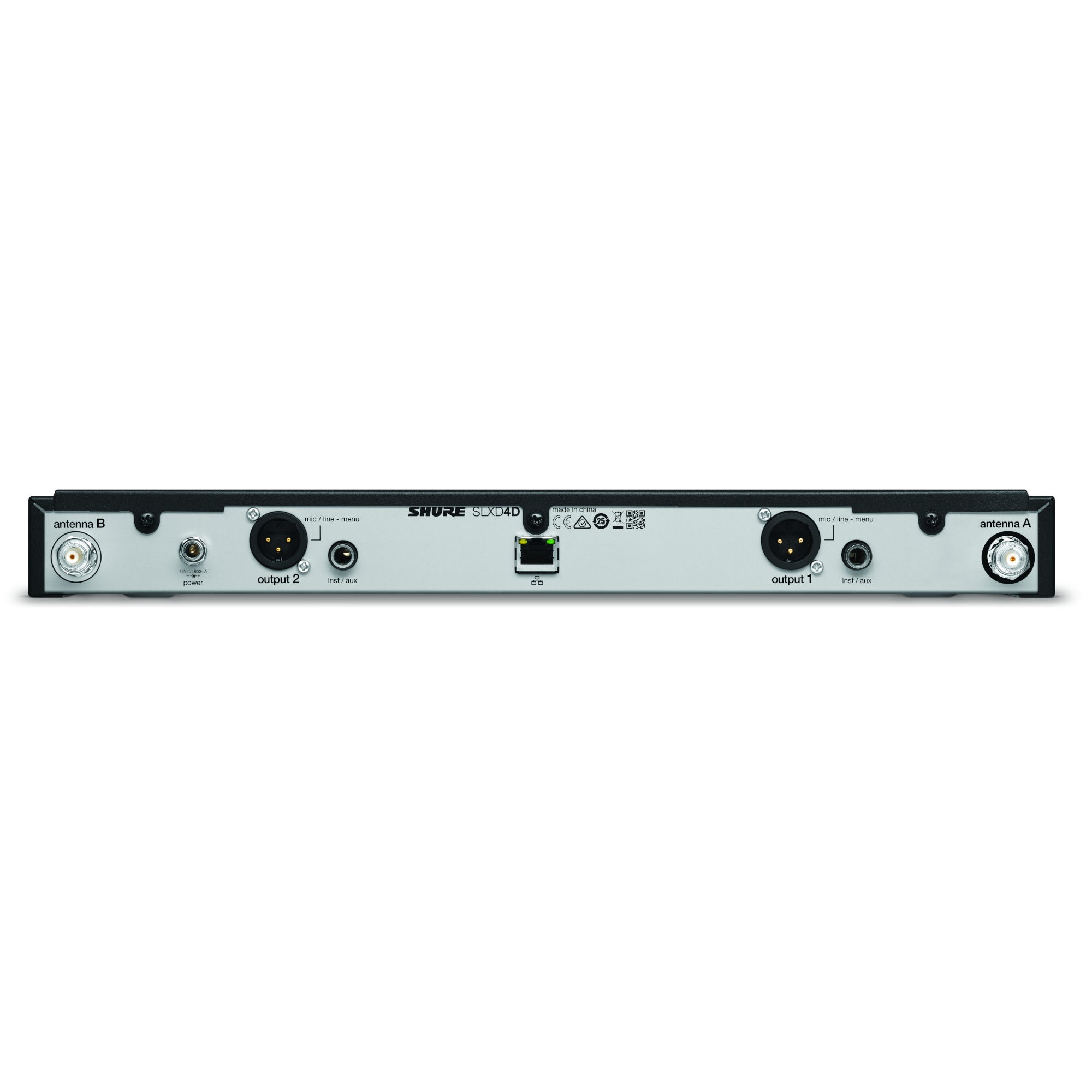 Shure SLXD4D-G59 dubbele ontvanger (470 - 514 MHz)