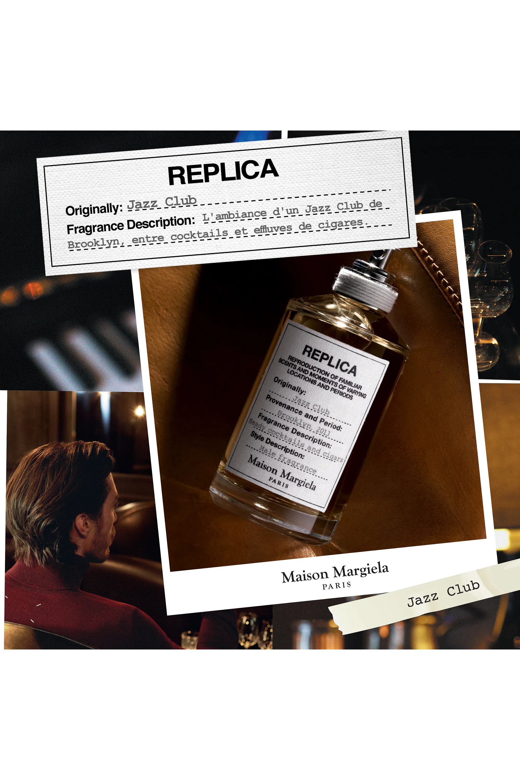 Maison Margiela REPLICA Jazz Club Eau De Toilette Boisé frais-10 ml