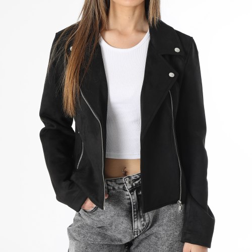 Veste Biker Femme Jose Noir