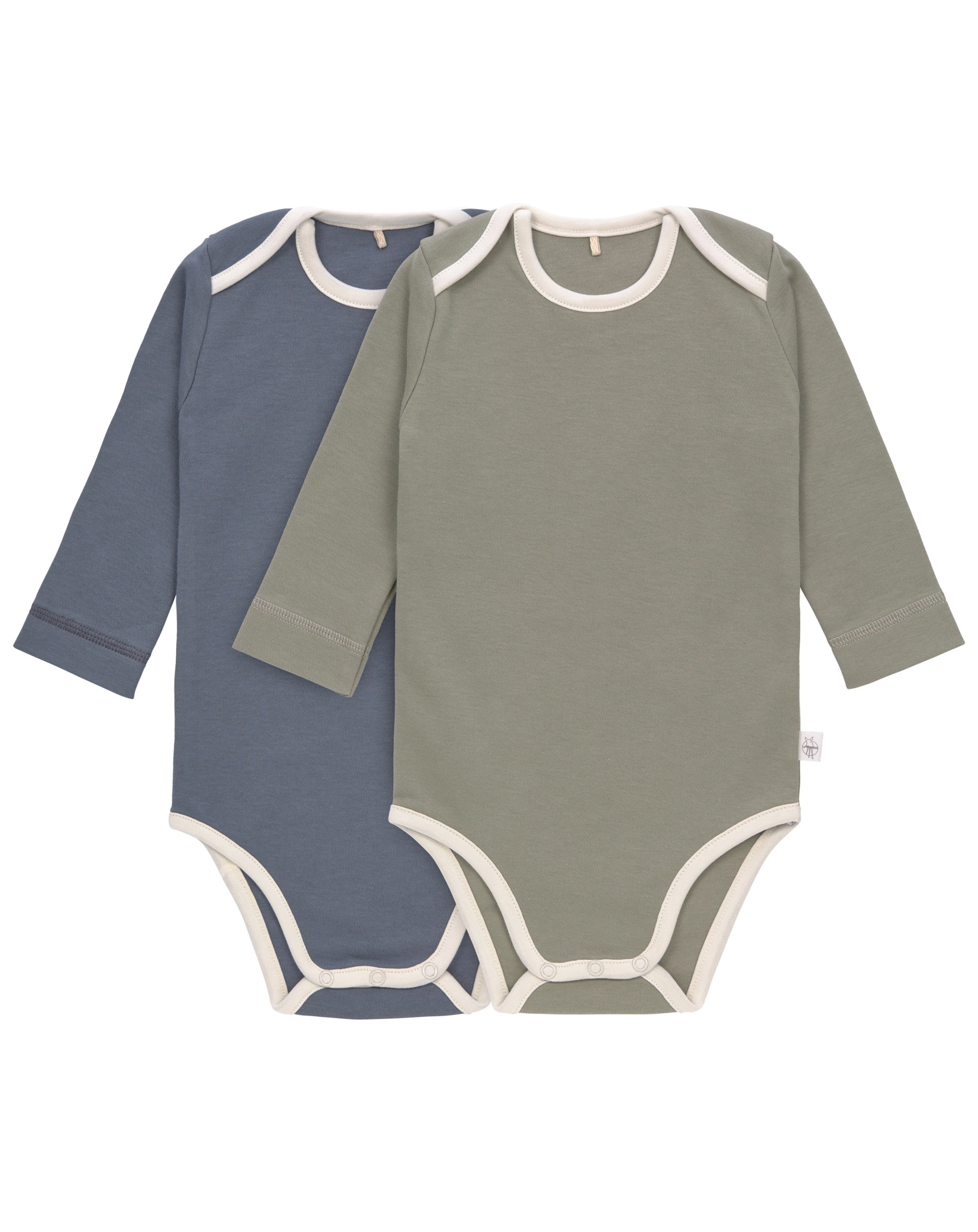 Langarm-Body ESSENTIAL 2er-Pack in blue/olive
