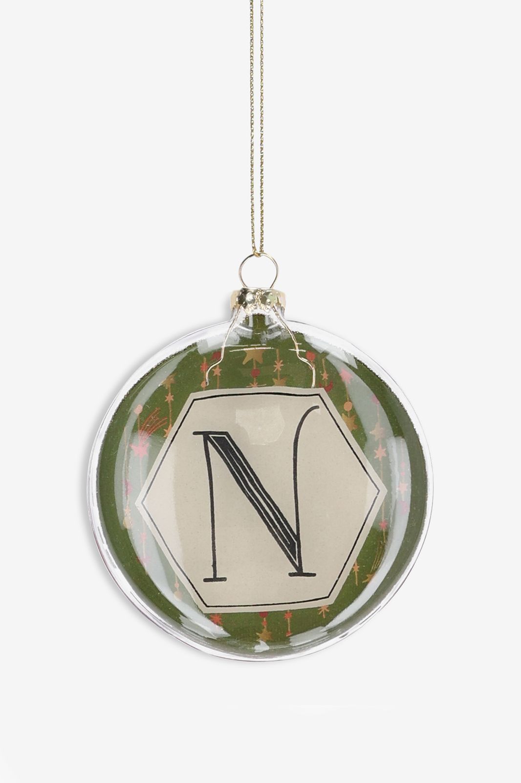 Kerstbal letter N