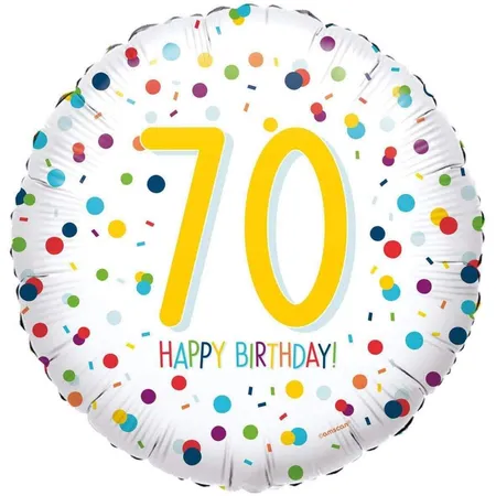 amscan Folienballon 70 Happy Birthday