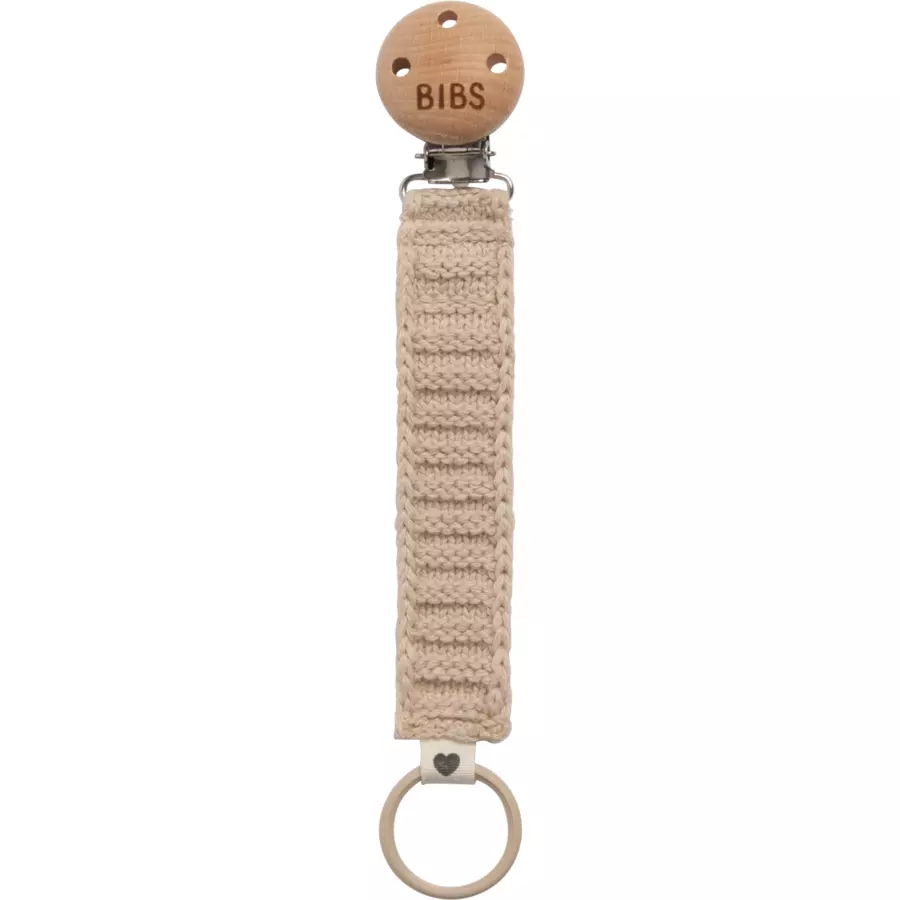 BIBS® Schnullerkette geflochten Vanilla