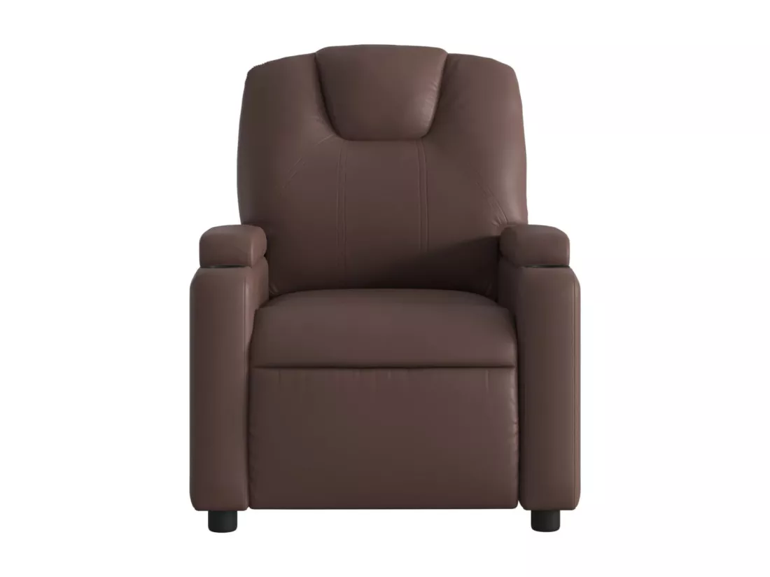 Fauteuil inclinable électrique Marron Similicuir