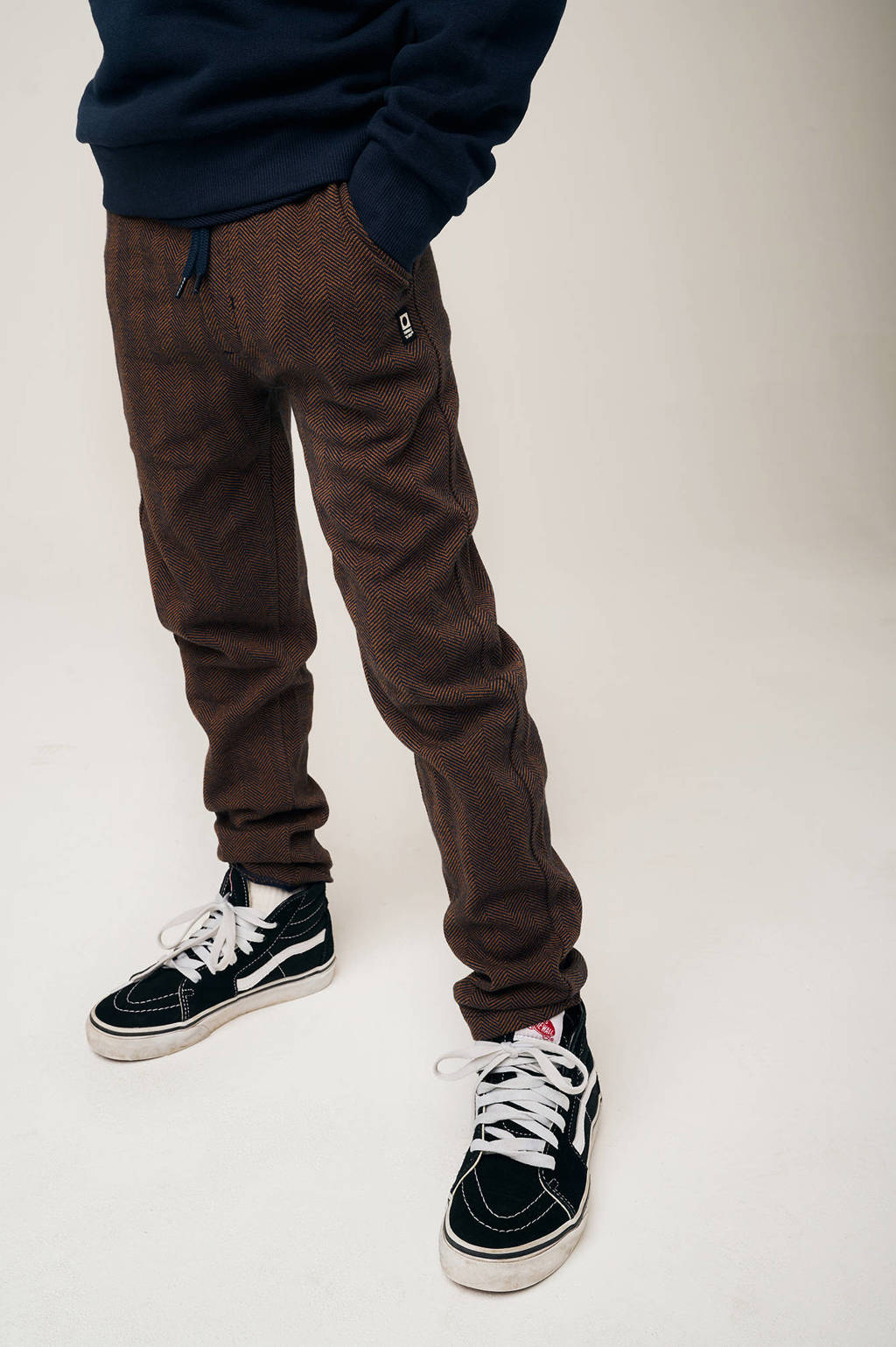 Tumble 'n Dry regular fit broek Mellau bruin/zwart