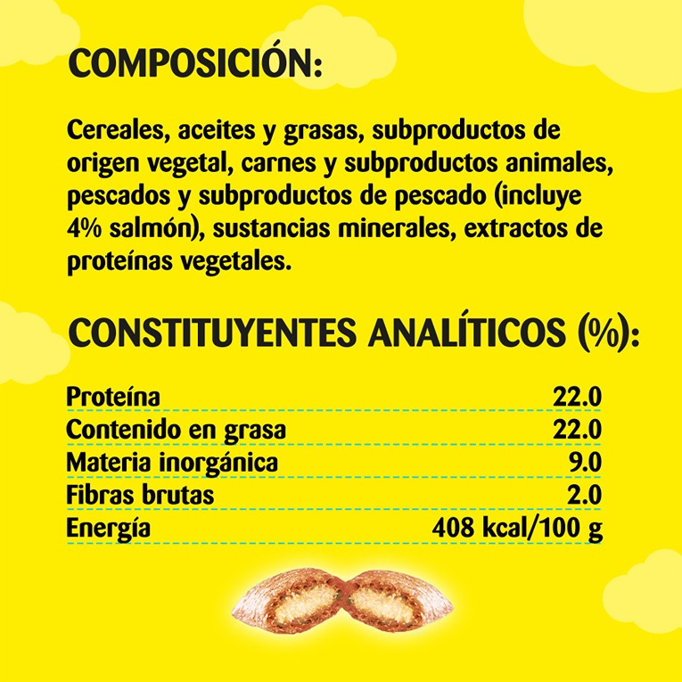 Petiscos de salmão Catisfactions para gatos