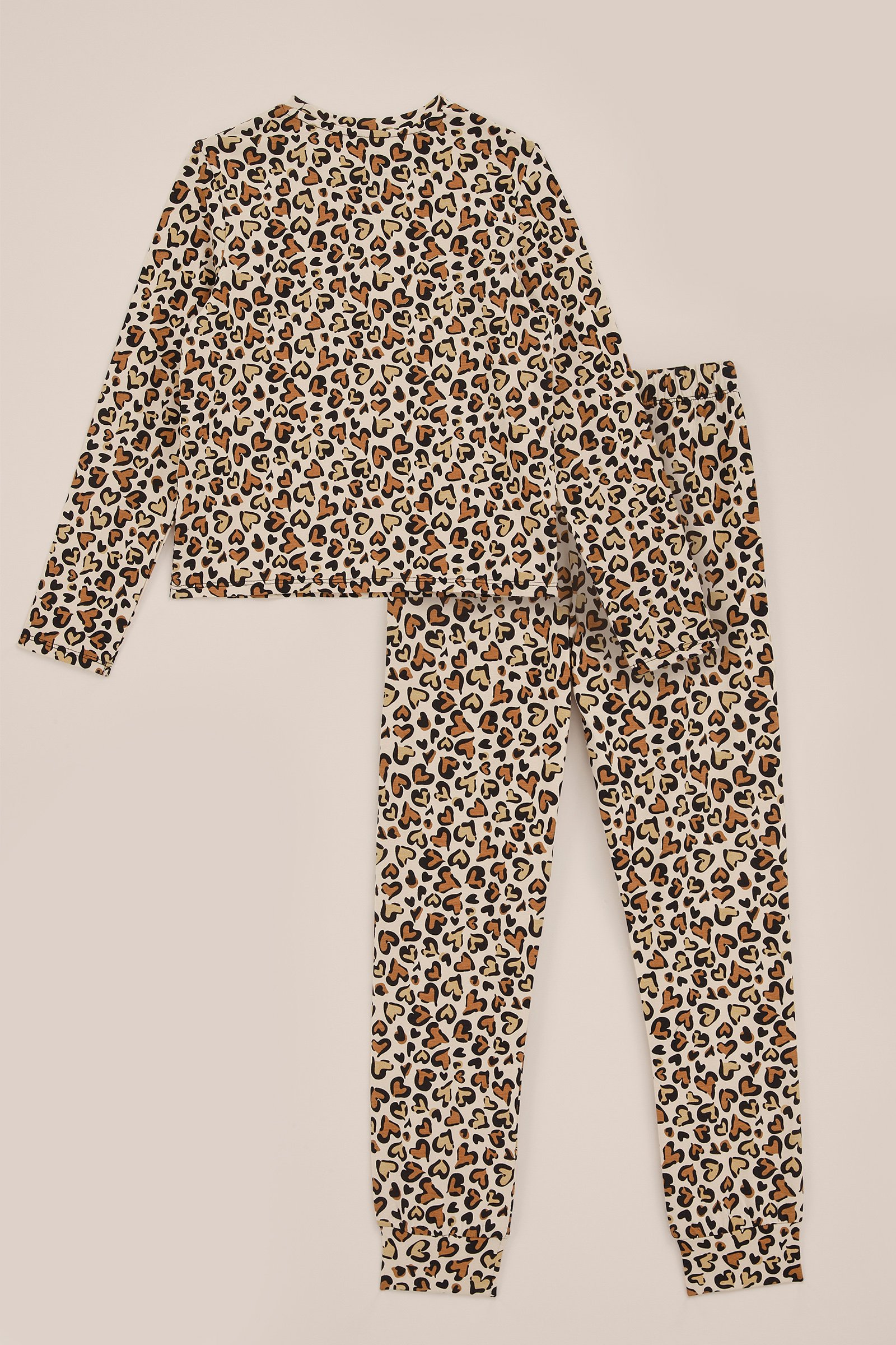 Meisjes pyjamaset met dessin WE Fashion Beige