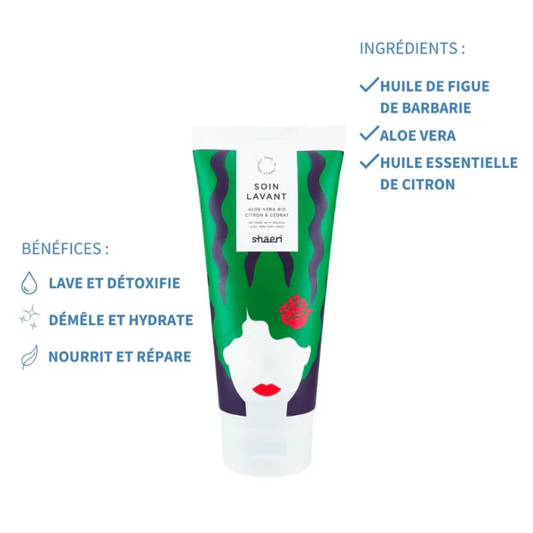 Shaeri Soin Lavant & Démêlant à l'Aloe Vera 200ml