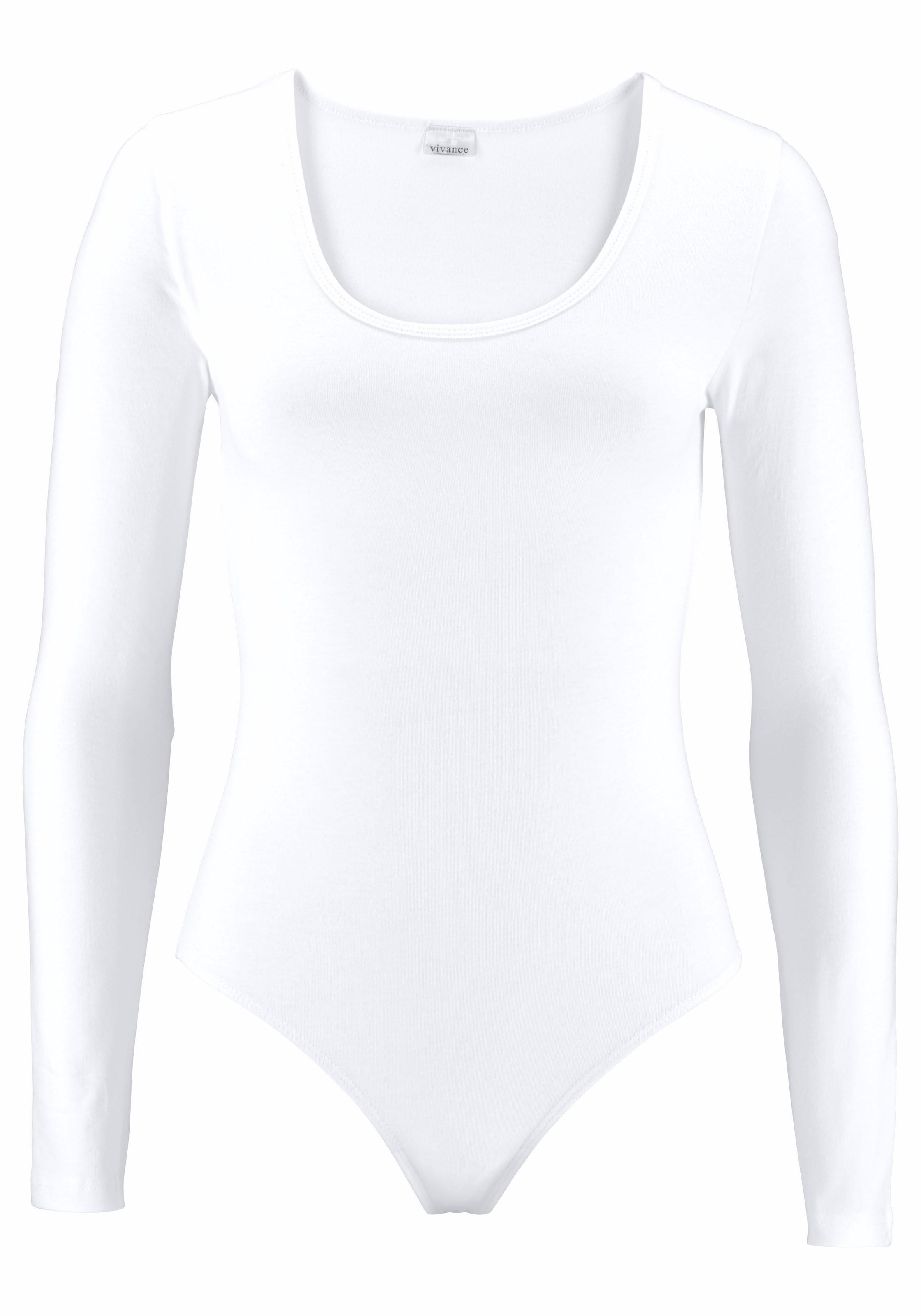 Vivance Langarmbody , aus elastischer Baumwoll-Qualität